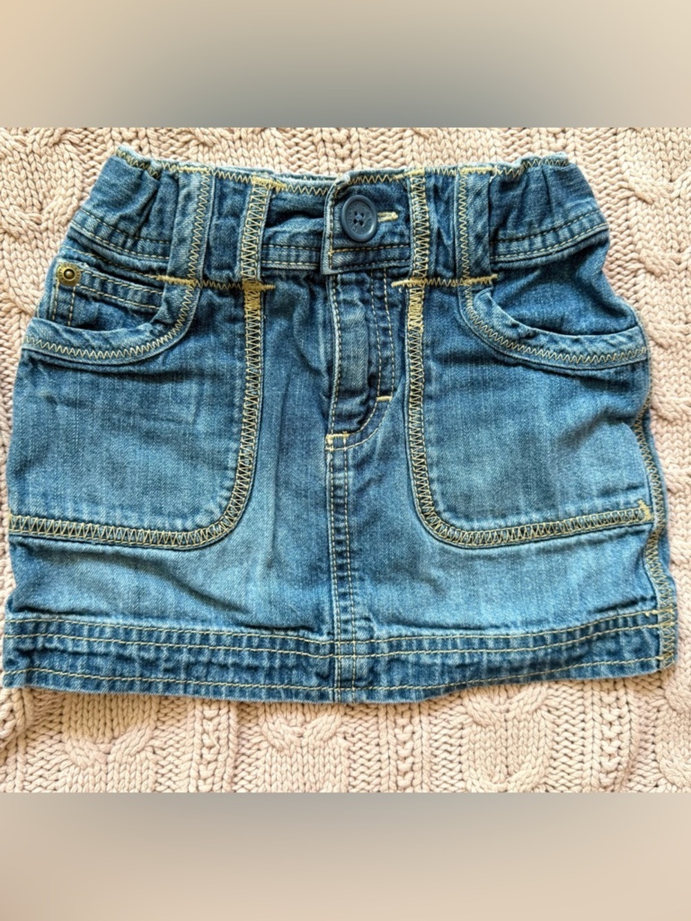 Old Navy Denim Skirt 4T | Adjustable Waist Jean Skirt Girls